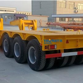 3 Lines 6 Axles Detachable Gooseneck Lowboy Trailer