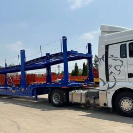 2 Axles 8 Cars Car Carrier Semi Trailer